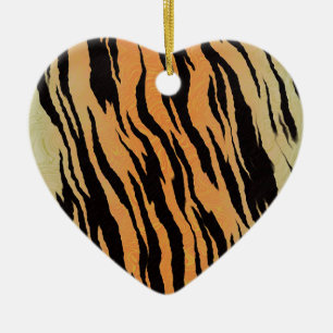 Tiger Pattern Ceramic Tree Decoration