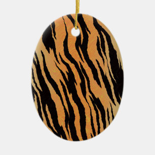 Tiger Pattern Ceramic Tree Decoration