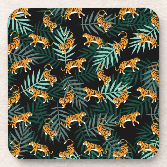 Tiger Pattern Coaster (Front)