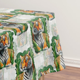 Tiger Pattern Design  Tablecloth