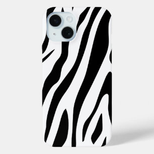 Tiger Pattern in Vector iPhone 15 Case