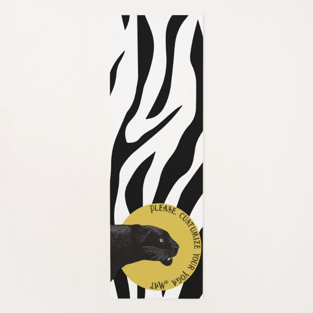 Tiger Pattern in Vector Yoga Mat (Front)