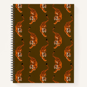 Tiger Pattern Notebook