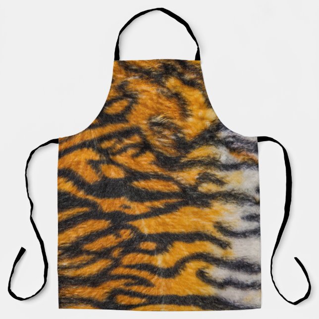 Tiger patterned backgroundabstract, animal, asia,  apron (Front)