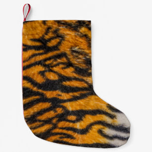 Tiger patterned backgroundabstract, animal, asia,  small christmas stocking