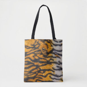 Tiger patterned backgroundabstract, animal, asia, tote bag