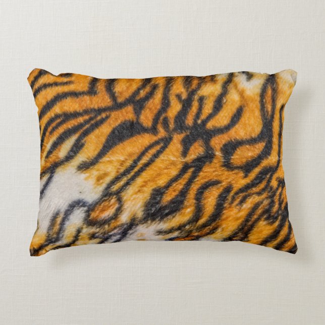 Tiger patterned backgroundpattern, tiger, abstract decorative cushion (Front)