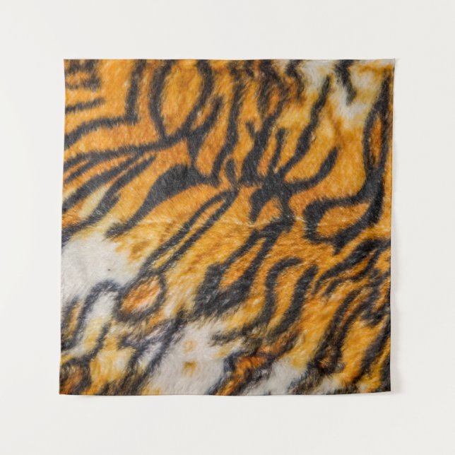 Tiger patterned backgroundpattern, tiger, abstract tapestry (Front)