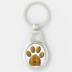 Tiger Paw #2 Key Ring
