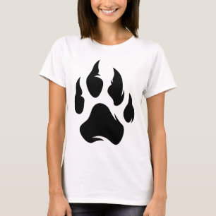 Tiger Paw T-Shirt – Wildlife Footprint Graphic Tee