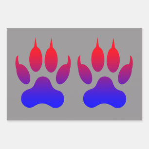 Tiger Paws Wrapping Paper