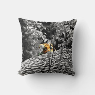 Tiger Peek-a-boo Throw Pillow Double Sided Print