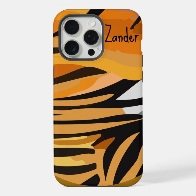 "Tiger Pelt" Customisable iPhone Case (Back)