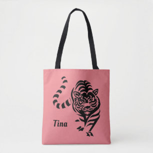 Tiger Personalised Tote Bag