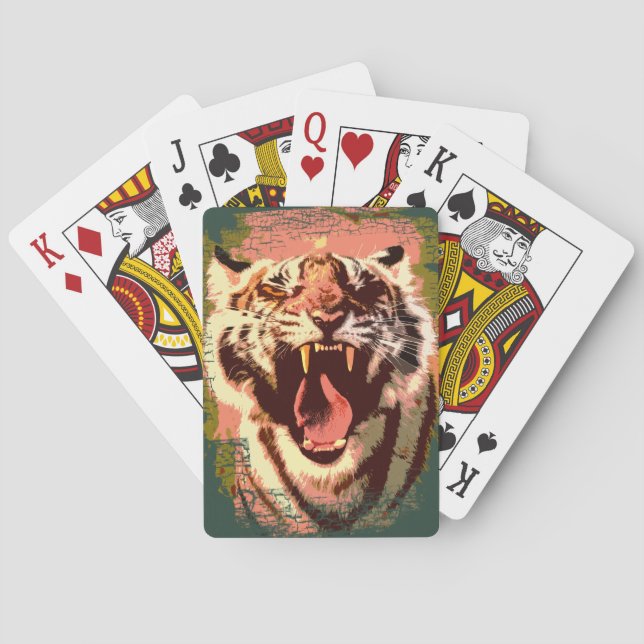 tiger playing cards (Back)