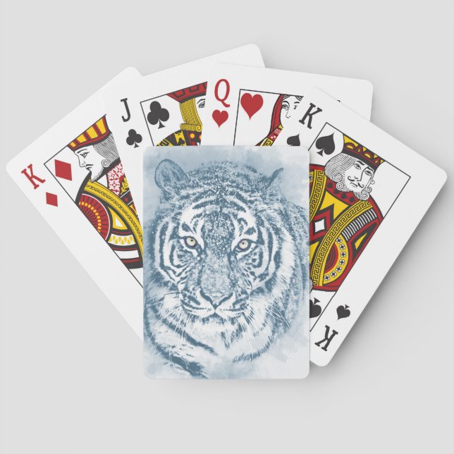 tiger playing cards (Back)