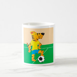 Tiger Playing Soccer Coffee Mug