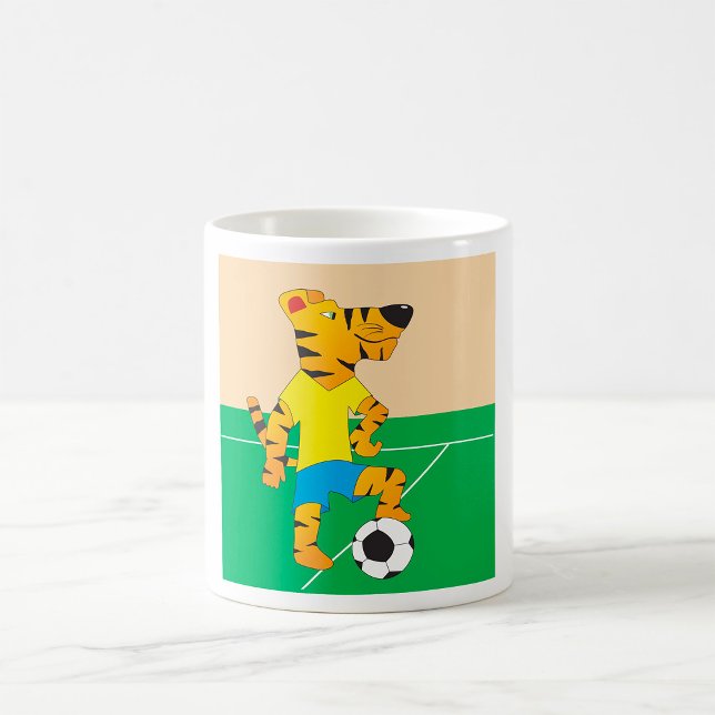 Tiger Playing Soccer Coffee Mug (Creator Uploaded)