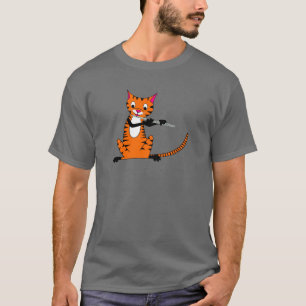 Tiger Playing the Flute T-Shirt