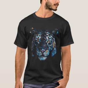 Tiger Polygon Artwork - Colourful Animal Art Tiger T-Shirt