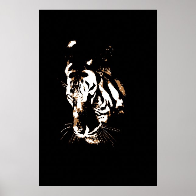 Tiger Pop Art Poster (Front)