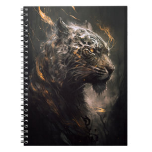Tiger Portrait Animal Nature Wildlife Painting Art Notebook