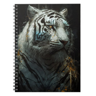 Tiger Portrait Animal Nature Wildlife Painting Art Notebook