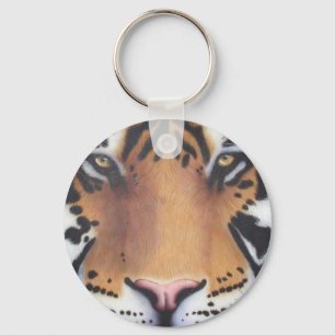 Tiger Portrait Key Ring