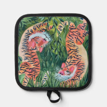 Tiger pot holder