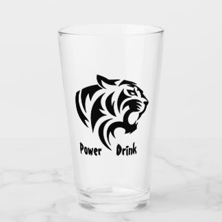 Tiger Power Drink Glass