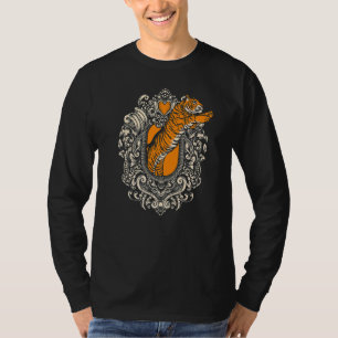 Tiger Predator Wildlife Wilderness Safari Zoo Afri T-Shirt