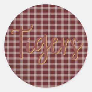 Tiger Pride Preppy Sticker