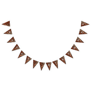 Tiger print bunting