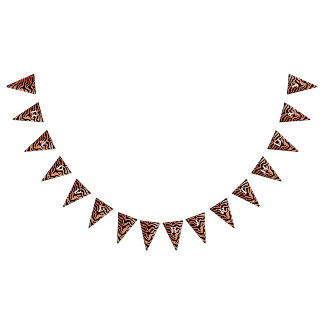 Tiger print bunting  (All)