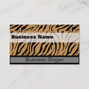 Tiger Print Business Card Template
