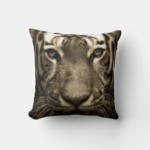tiger print cat custom personalise Anniversaries Cushion