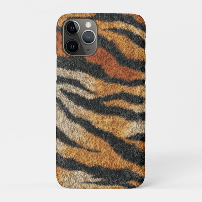 Tiger Print  Elegant Wildlife Luxury Case-Mate iPhone Case (Back)