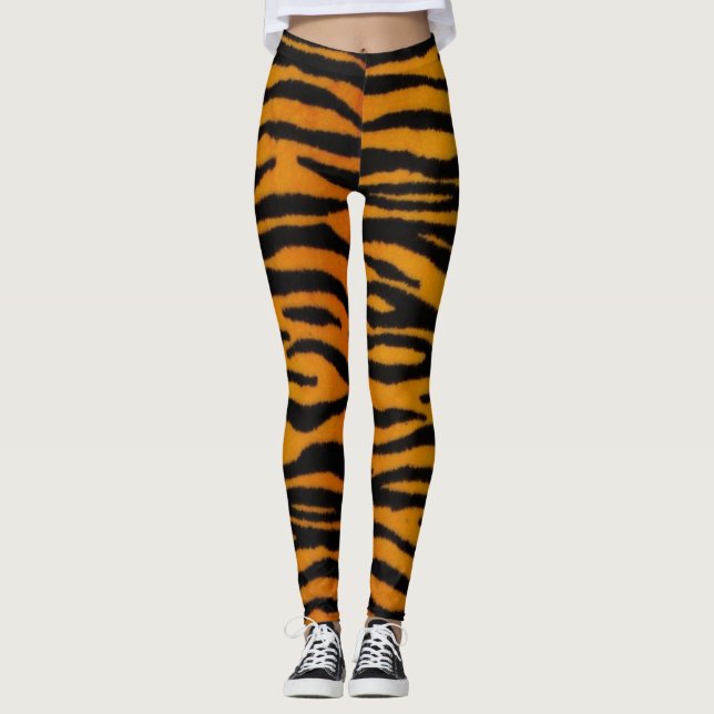 Tiger Print Leggings (Front)