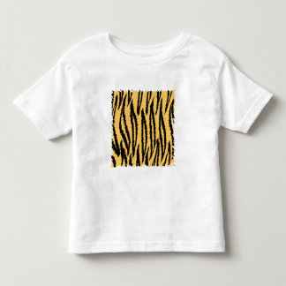 Tiger Print Pattern. Orange and Black. Toddler T-Shirt