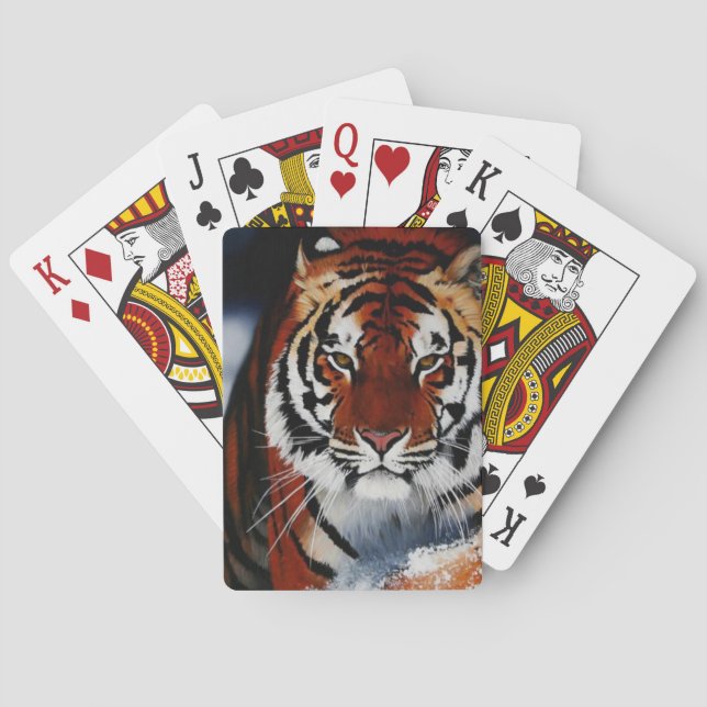 Tiger Print Playing Cards (Back)