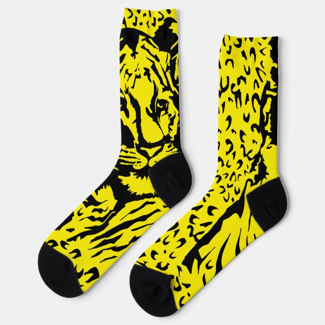 Tiger Print Socks (Left)