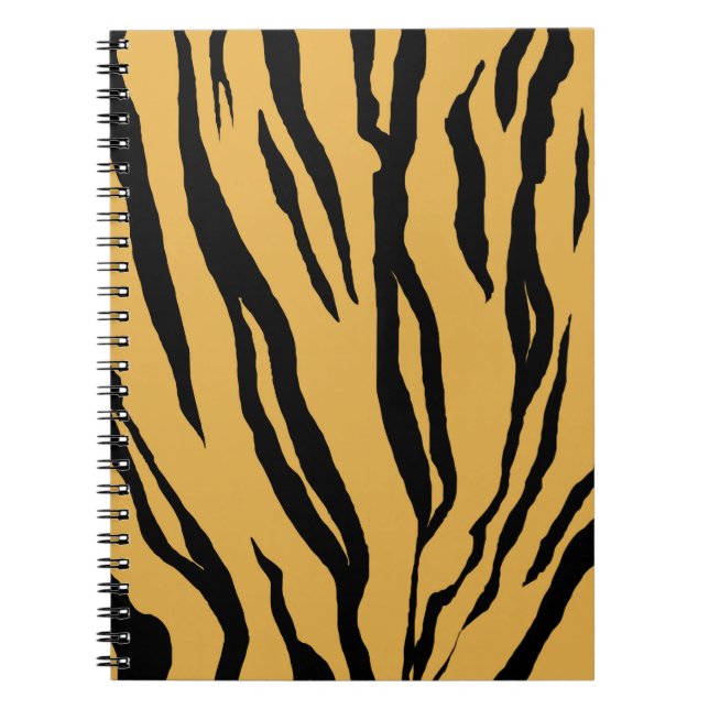 Tiger Print Spiral Notebook (Front)