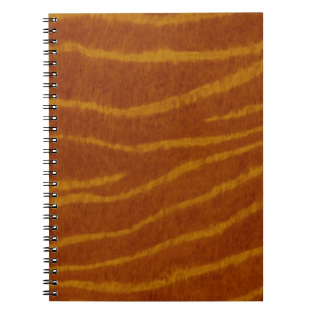 Tiger Print Spiral Notebook (Front)