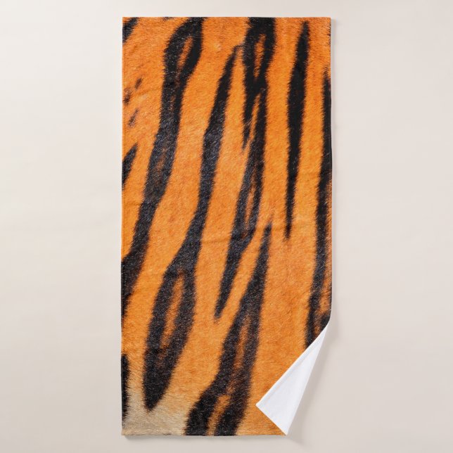 Tiger print texture bath towel (Bath Towel)