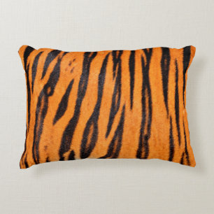 Tiger print texture decorative cushion