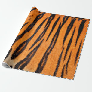 Tiger print texture wrapping paper