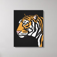 Tiger Profile Portrait