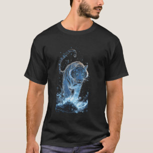 Tiger Prowling Wildlife Predator Cat Graphic Desig T-Shirt