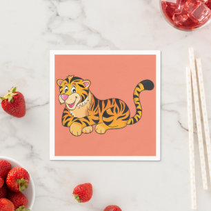 Tiger Resting Paper Napkins