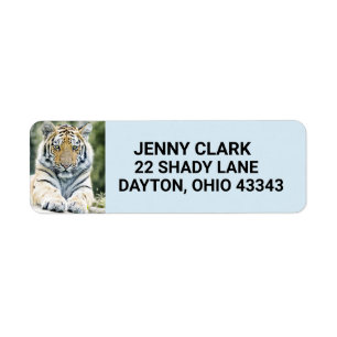 TIGER RETURN ADDRESS LABELS